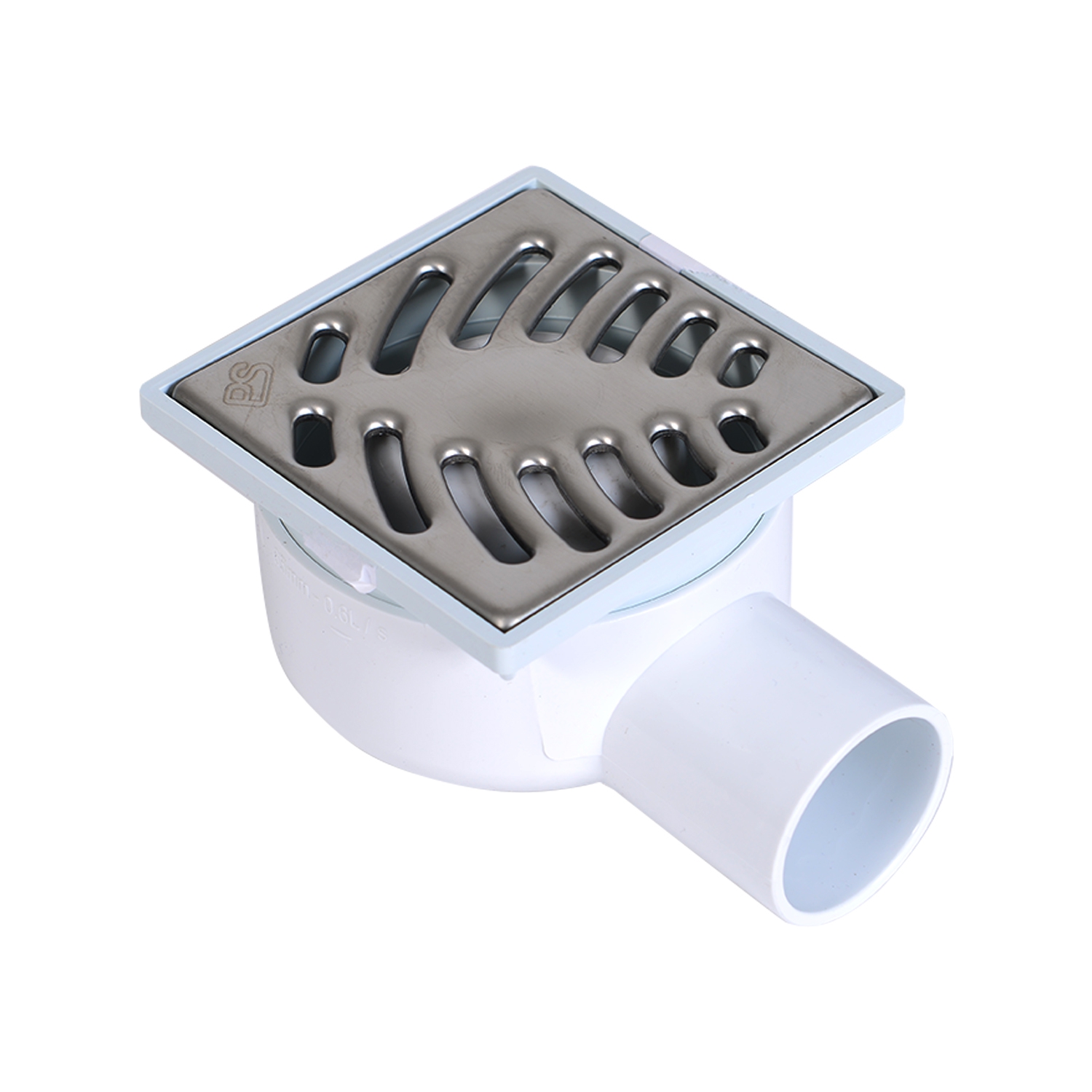 SIPHONETTE COUDE AVEC GRILLE INOX