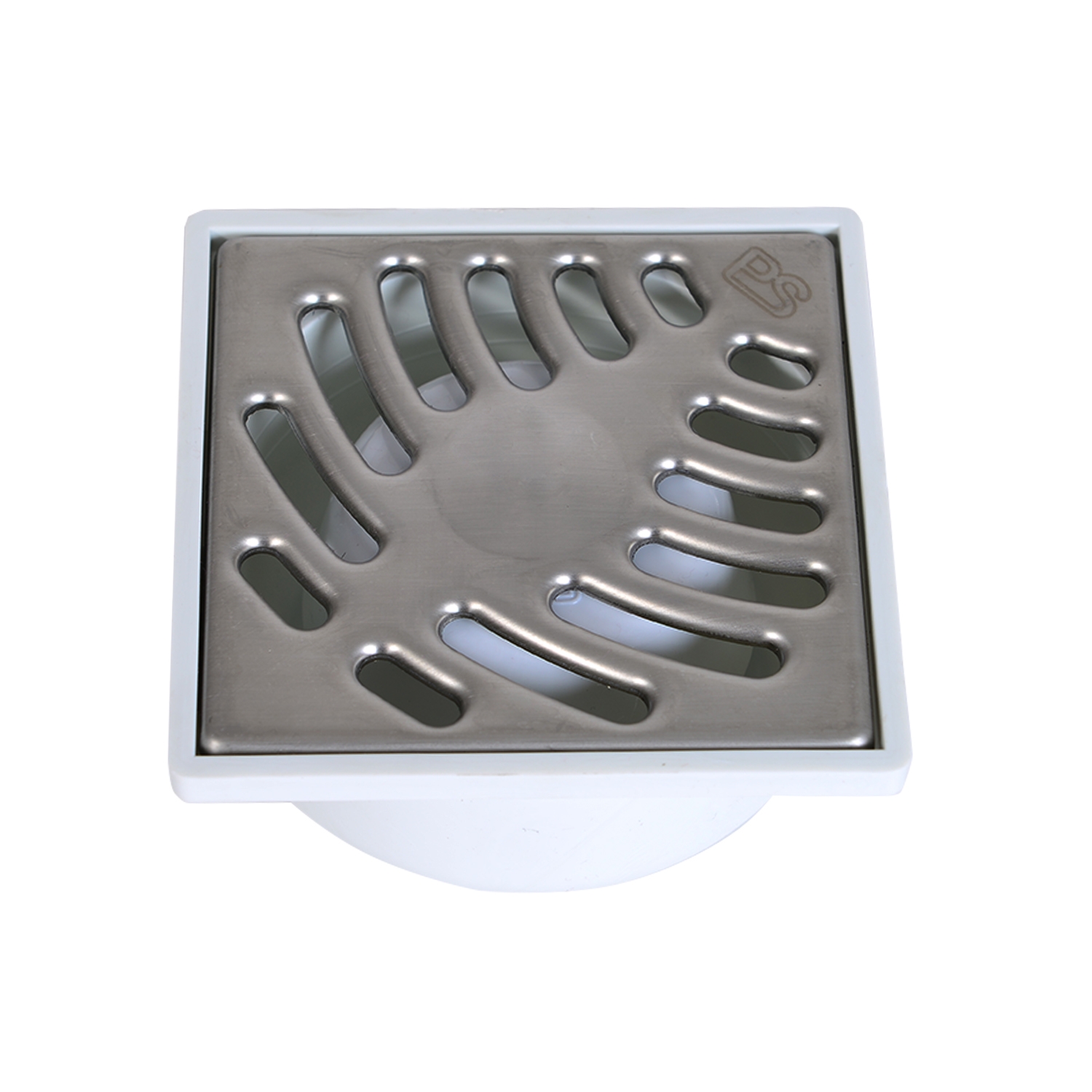 SIPHONETTE SIMPLE COUDE AVEC GRILLE INOX