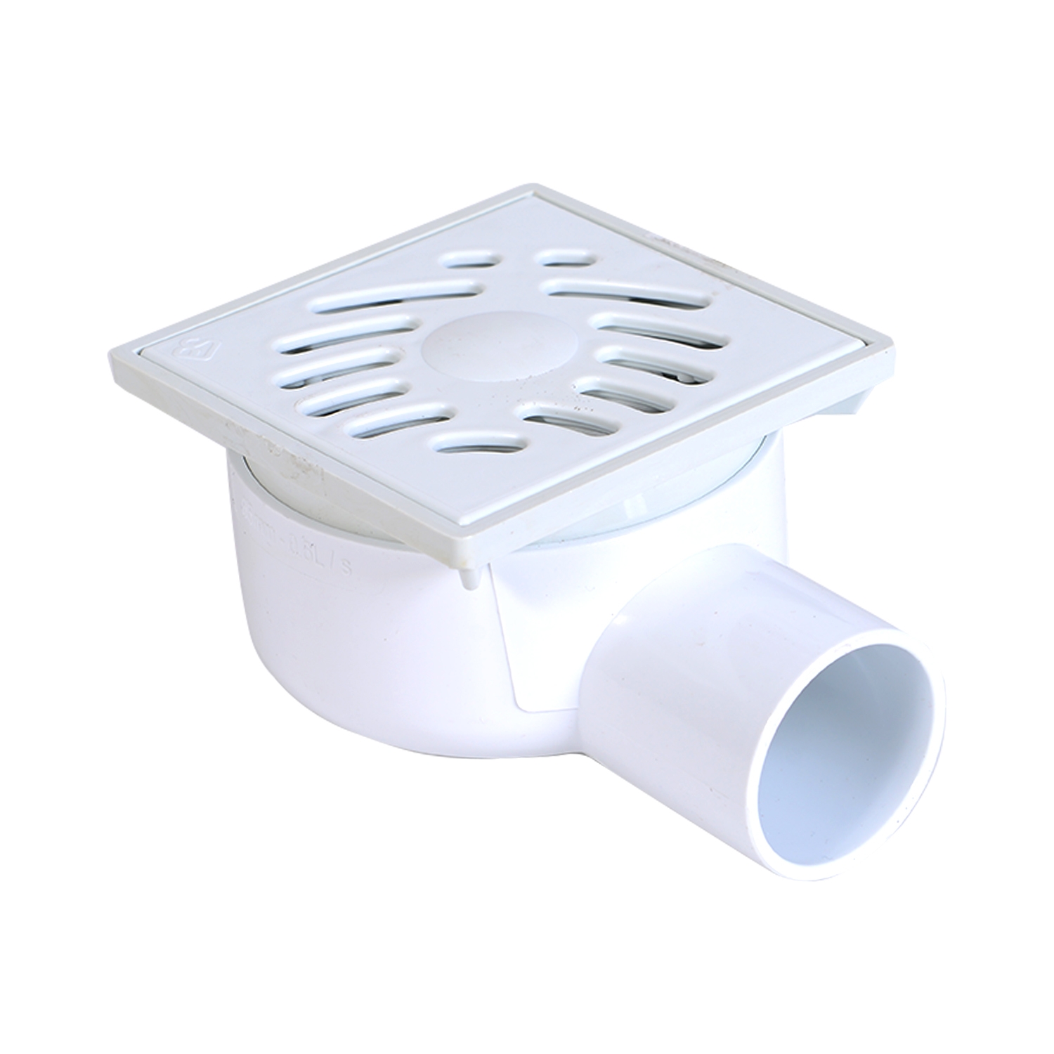 SIPHONETTE COUDE AVEC GRILLE PLASTIQUE